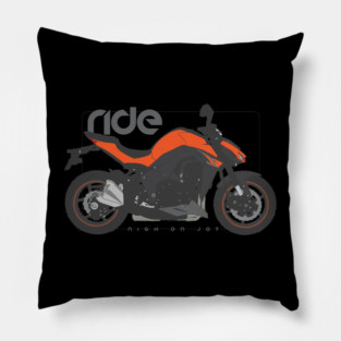 Ride z1000 orange Pillow