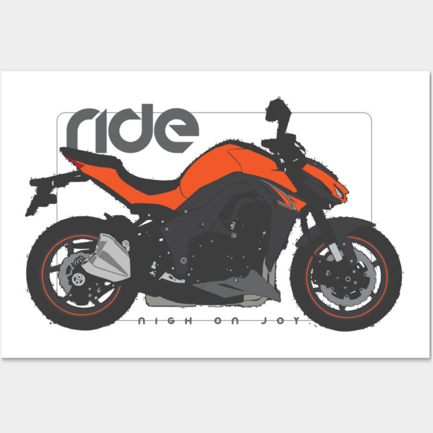 Ride z1000 orange Wall Art by NighOnJoy