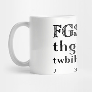 John 3 16 Bible Memory Verse Acronym - Christian Scripture Mug