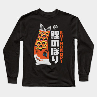 Koinobori Japanese Carp Streamer Long Sleeve T-Shirt
