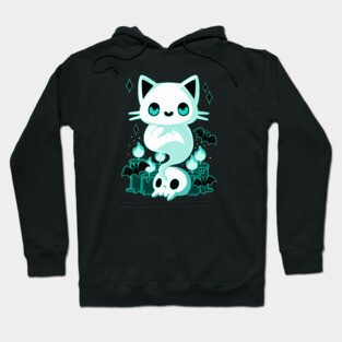 Cute Ghost Cat Hoodie