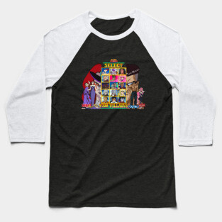 Select 90s Villains Baseball T-Shirt
