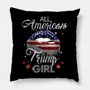All American Trump Girl Pillow