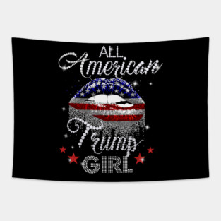 All American Trump Girl Tapestry