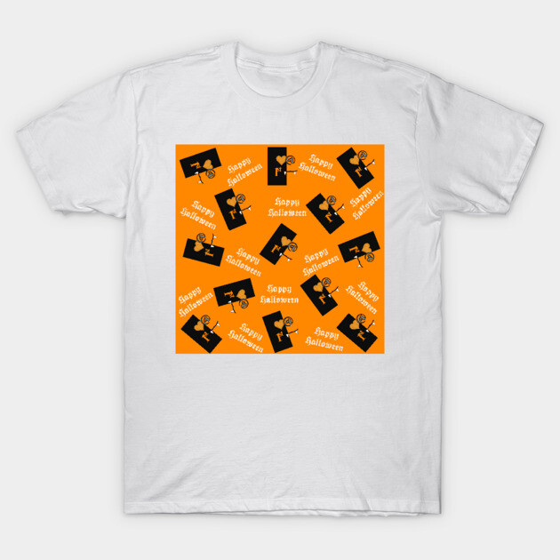 Love At First Bite Halloween Pattern T-Shirt by ButterflyInTheAttic