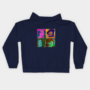 Pop Art - American Novelists (Female) Kids Hoodie