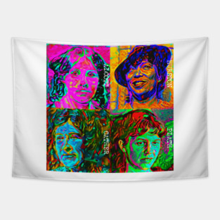Pop Art - American Novelists (Female) Tapestry