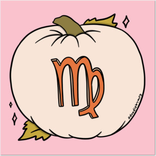 Virgo Pumpkin Posters and Art