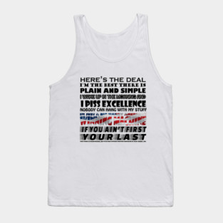if you aint first , youre last Tank Top