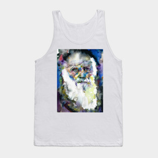 CHARLES DARWIN watercolor portrait .1 Tank Top