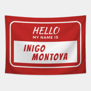 Inigo Nametag Tapestry