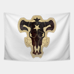 Vintage Black Bulls Tapestry