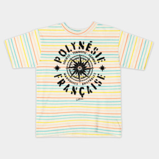 French Polynesia Compass Kids T-Shirt