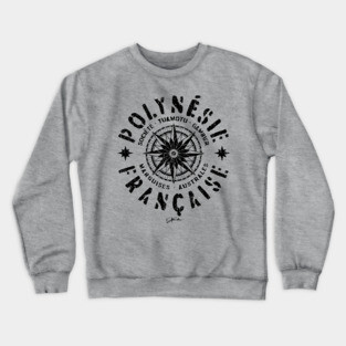 French Polynesia Compass Crewneck Sweatshirt
