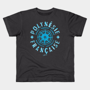 French Polynesia Compass Kids T-Shirt