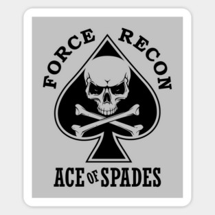 Mod,1 USMC Force Recon Ace of Spades Sticker
