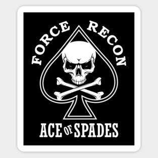 Mod,2 USMC Force Recon Ace of Spades Sticker