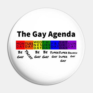The Gay Agenda Pin