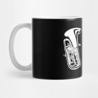 I Play Heavy Metal Euphonium Baritone Marching Band Cute Funny Mug