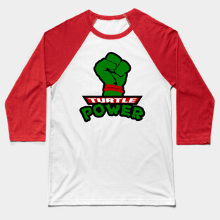 Turtle Power Fist Baseball T-Shirt