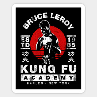 Bruce Leroy Academy Sticker