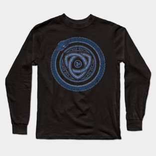 Jormungandr Ouroboros Viking Norse Pagan Mythology Serpent Long Sleeve T-Shirt