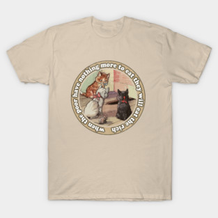 EAT THE RICH / Anti-Capitalist Meme Design T-Shirt