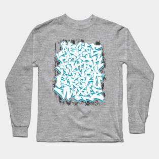 GRAFFITI ALPHABET Long Sleeve T-Shirt