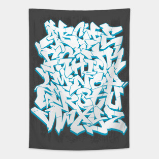 GRAFFITI ALPHABET Tapestry