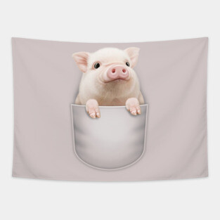 PIG POCKET Tapestry