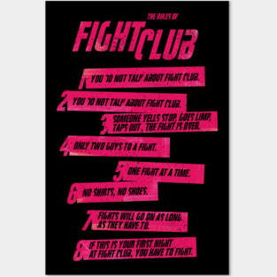Fight Club Rules Posters and Art