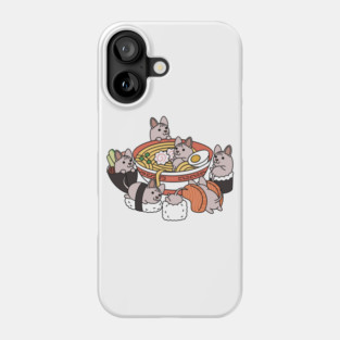 Sphynx Cat Ramen Sushi Phone Case