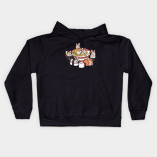 Sphynx Cat Ramen Sushi Kids Hoodie