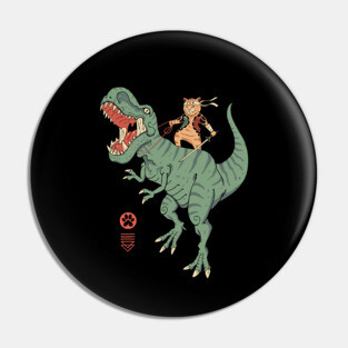T-Rex Catana Cat Pin