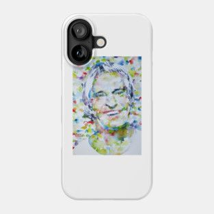 TIMOTHY LEARY watercolor portrait .2 Phone Case