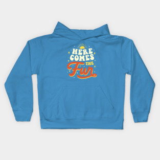Here Comes The Fun by Tobe Fonseca Kids Hoodie