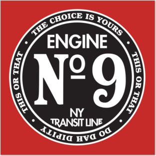 Engine Engine #9 on the New York Transit Line Posters and Art