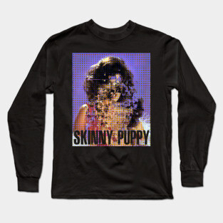 Skinny Puppy †† Glitch Style Original Fan Art Long Sleeve T-Shirt