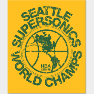 Seattle Supersonics World Champs 1979 Posters and Art