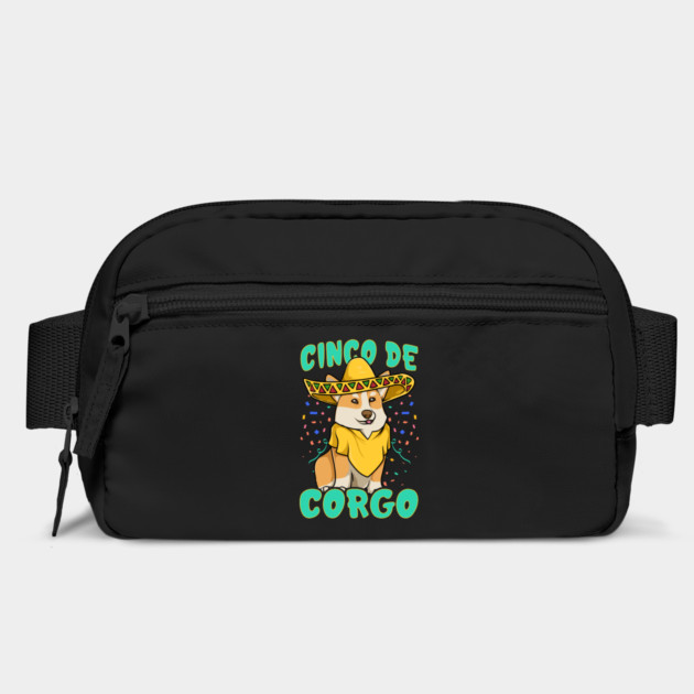 Cinco de Mayo Funny Corgi Dog with a Poncho & Mexican Hat print by creative