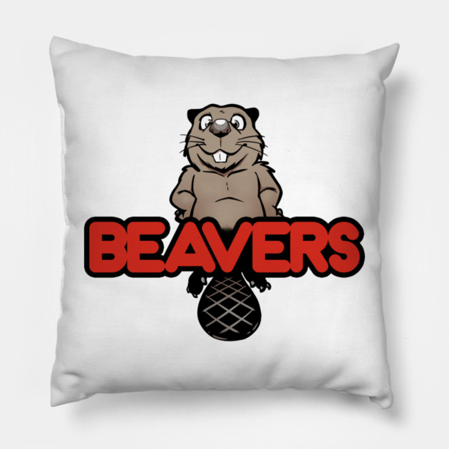 Beavers Pillow by John Wigger