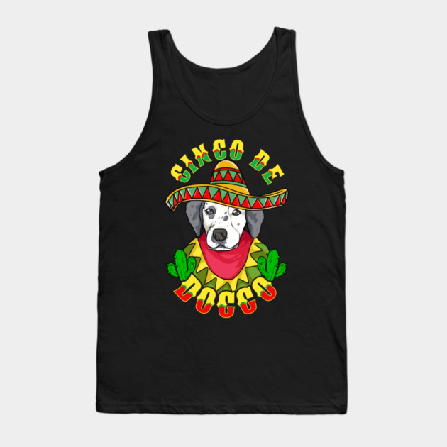 Cinco de Doggo Funny Dalmatian Dog for Cinco de Mayo design Tank Top by creative