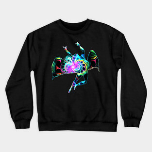 HEAVY METAL ANGEL - psychedelic 60's Crewneck Sweatshirt