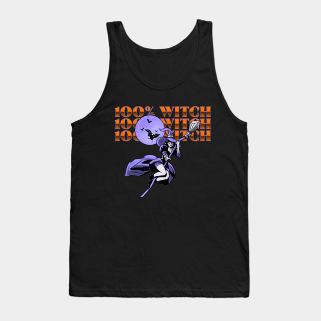 100% Witch Tank Top by MCALTees