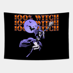 100% Witch Tapestry