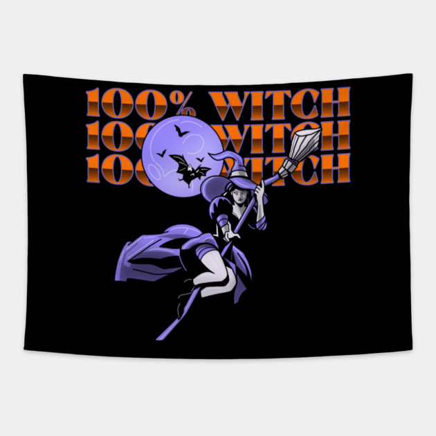100% Witch Tapestry by MCALTees