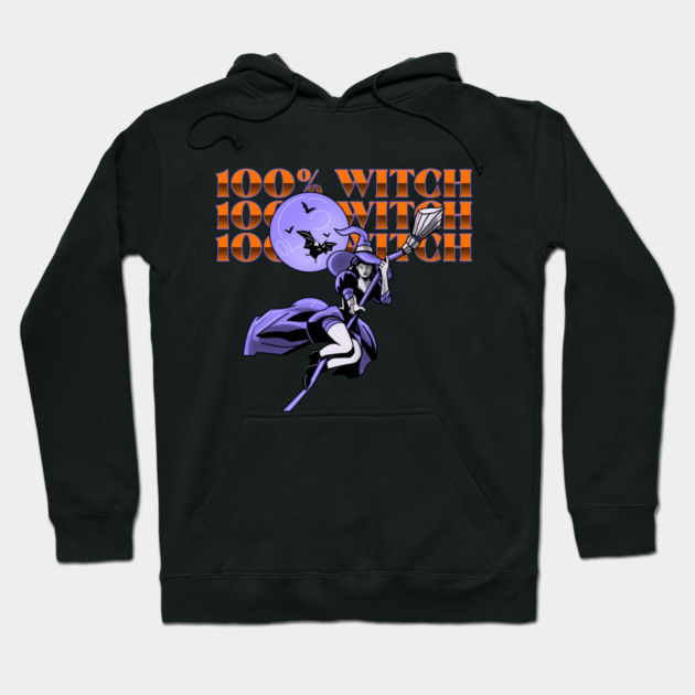 100% Witch Hoodie by MCALTees