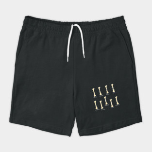 Hand Drawn Types of Fractures White Text Shorts