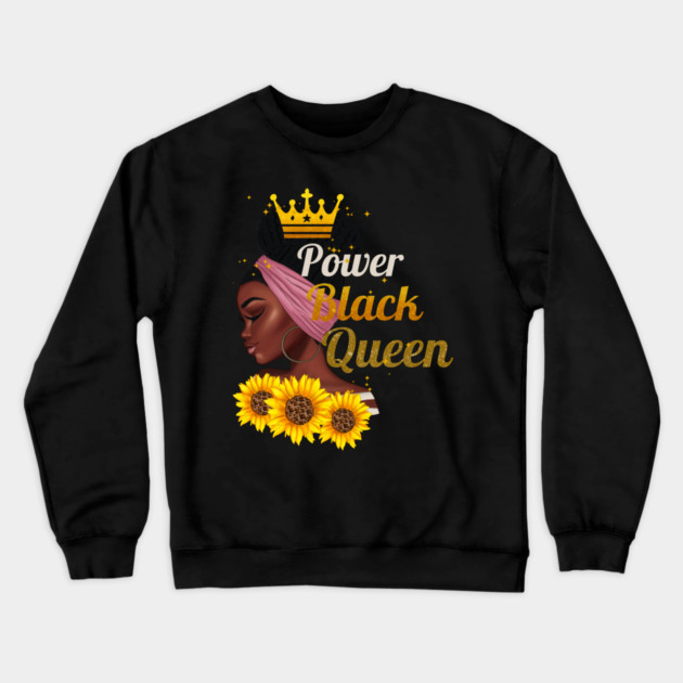 Black Queen, Black Woman, Black Girl Magic Crewneck Sweatshirt by UrbanLifeApparel