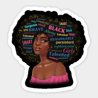 Black Girl Magic, Black Woman Sticker